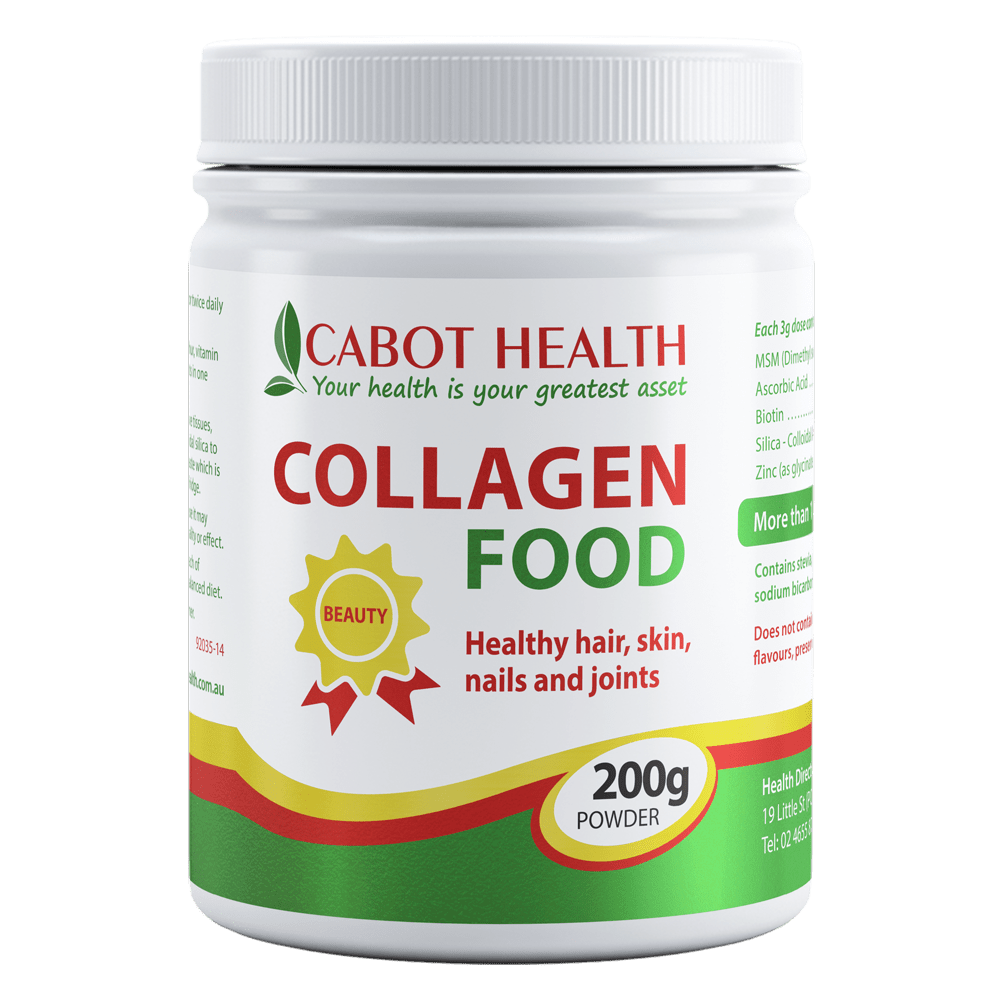 Cabot Health Collagen Food 200g | MSM Vitamin C Silica | Healthy Hair Skin Nail