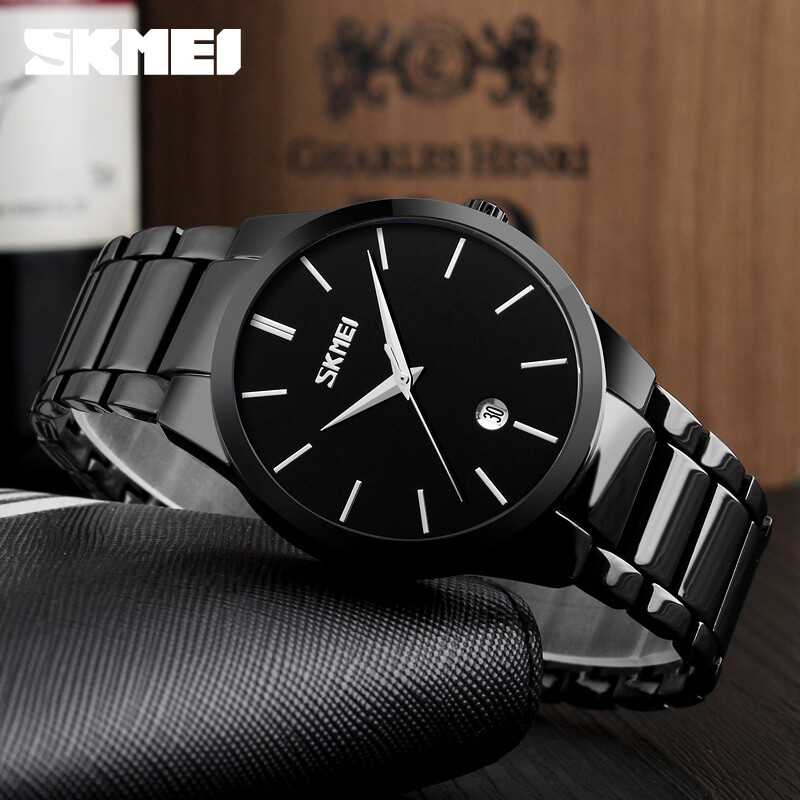 Fashion Men’s Watches Stainless Steel Date Waterproof Sport Quartz Wrist Watch