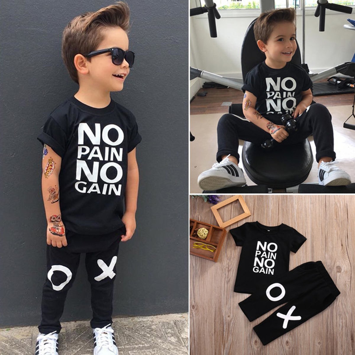 Fashion Toddler Kids Baby Boys T-shirt Tops+Long Pants Outfits Clothes 2pcs/Set Fashion Toddler Kids Baby Boys T-shirt Tops+Long Pants Outfits Clothes 2pcs/Set