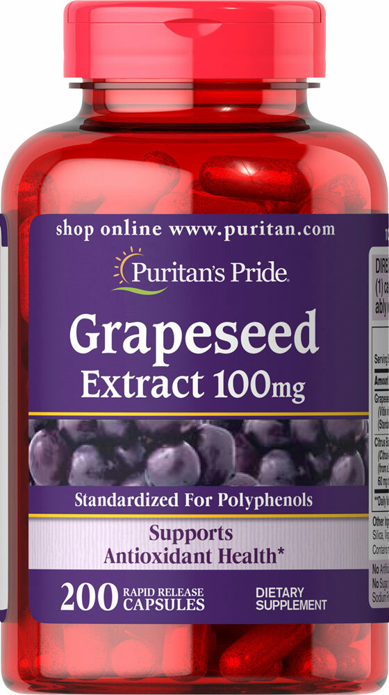 Puritan’s Pride Grapeseed Extract 100mg Skin Health – MOTHER’S DAY PROMO