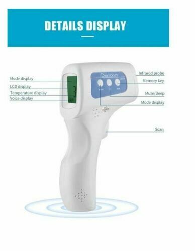 Berrcom JXB-178 Medical Grade No-Contact Infrared Forehead Thermometer Berrcom JXB-178 Medical Grade No-Contact Infrared Forehead Thermometer