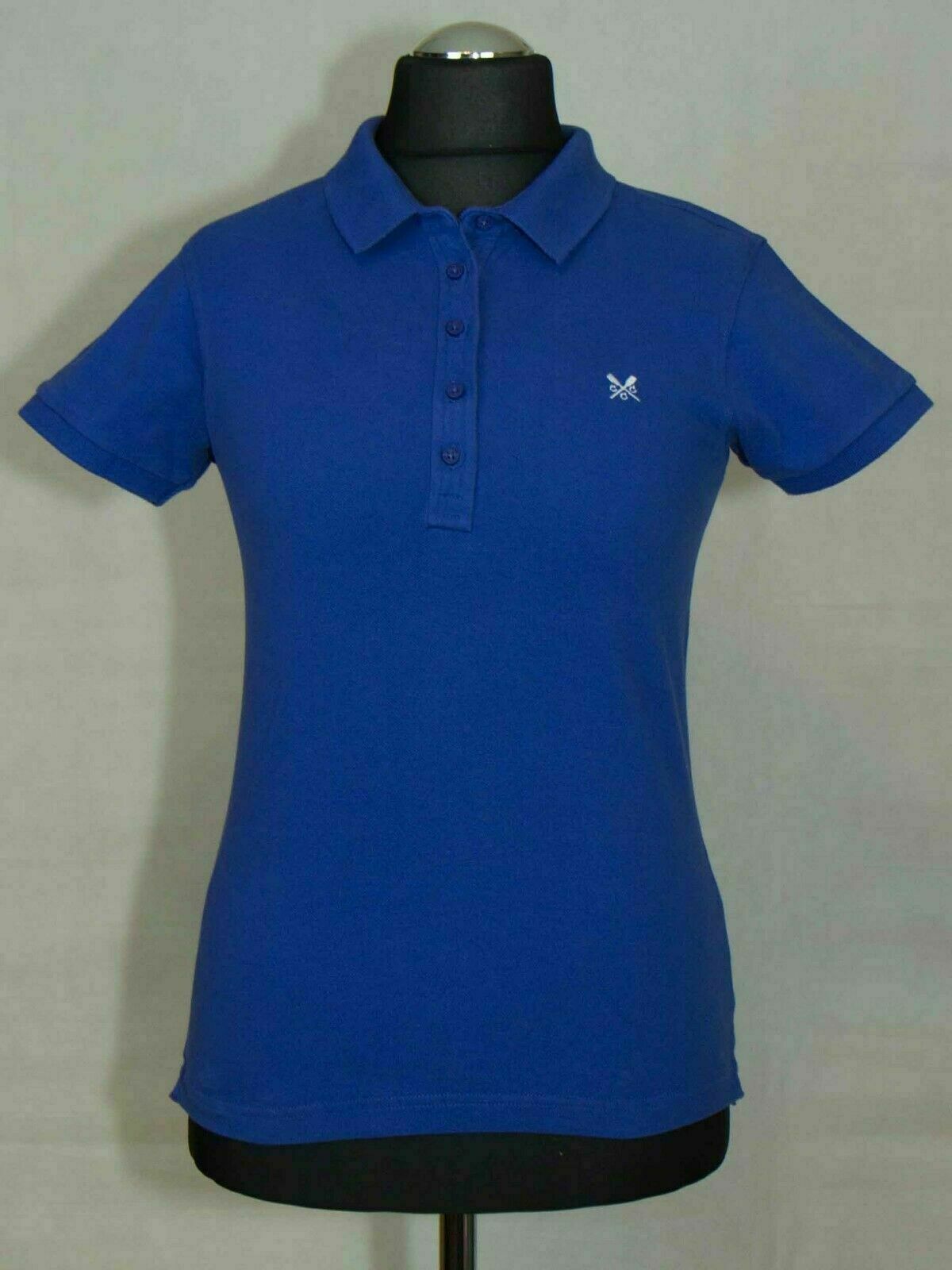 WOMENS CREW CLOTHING TOP COTTON SIZE UK 10 ( LABEL 12) VGC