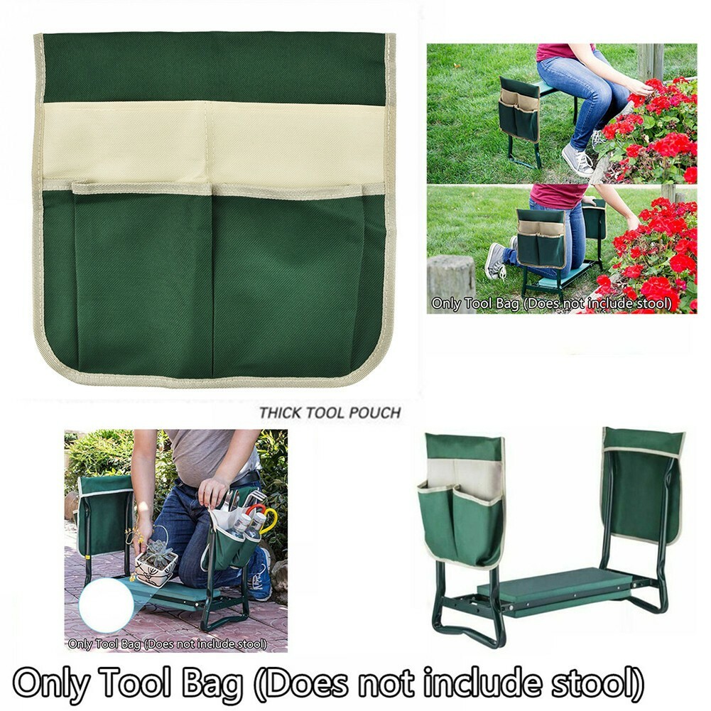 Folding Garden Kneeler Seat Bonus Tool Pouch Portable Stool Pad Chair Multi Bag Folding Garden Kneeler Seat Bonus Tool Pouch Portable Stool Pad Chair Multi Bag