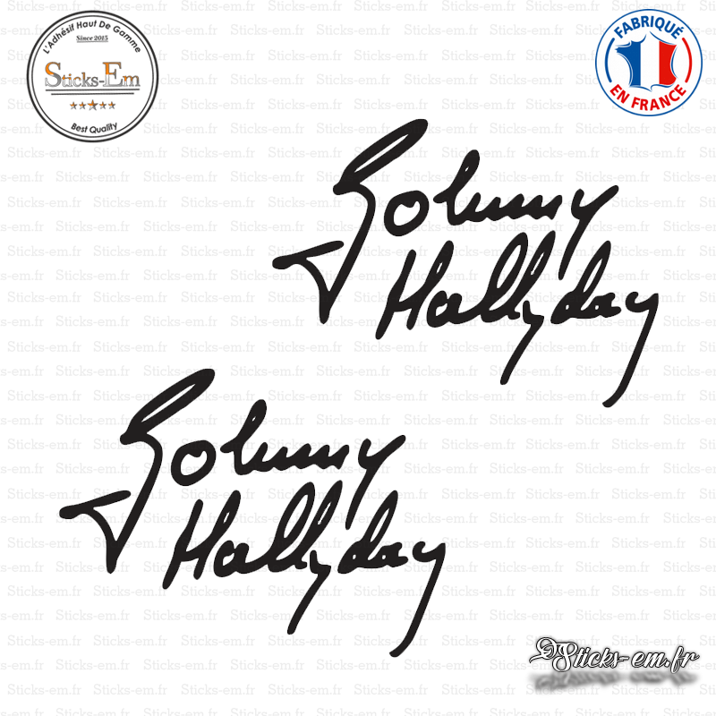 2 Stickers Signature Johnny Hallyday Decal Aufkleber Pegatinas S-006 2 Stickers Signature Johnny Hallyday Decal Aufkleber Pegatinas S-006