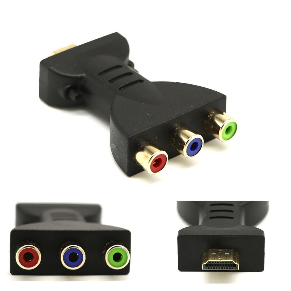 HDMI Male to 3 RCA Video Audio AV Adapter Component Converter for HDTV DVD Plug HDMI Male to 3 RCA Video Audio AV Adapter Component Converter for HDTV DVD Plug