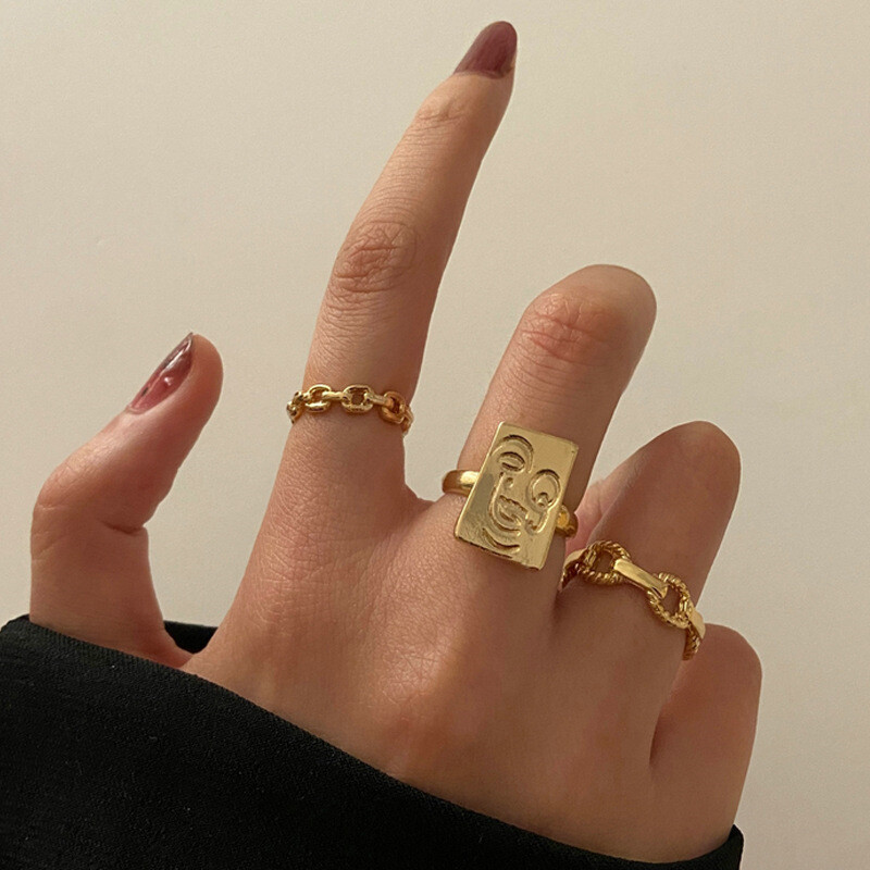 3 Pcs/set Gold Midi Finger Ring Set Vintage Punk Boho Knuckle Rings Jewelry NEW 3 Pcs/set Gold Midi Finger Ring Set Vintage Punk Boho Knuckle Rings Jewelry NEW