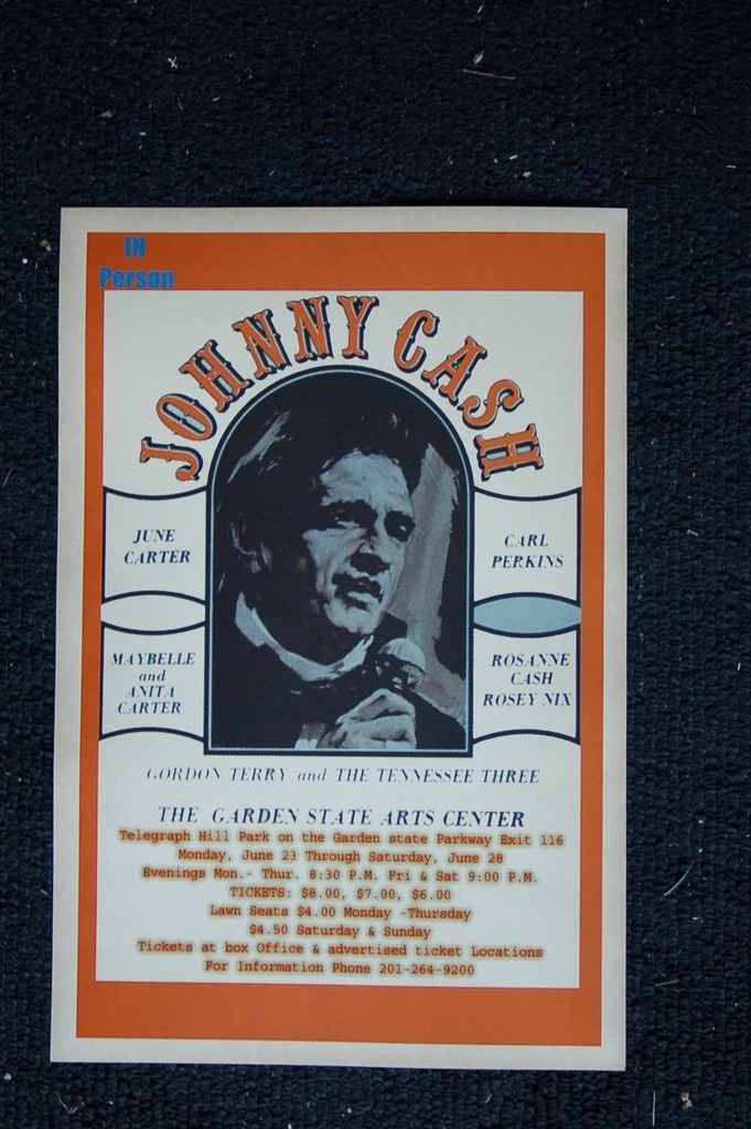 Johnny Cash Poster 1971 Garden State Art Center Johnny Cash Poster 1971 Garden State Art Center