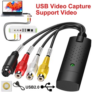 USB to DVD Video Audio VHS VCR Digital Converter Capture Card Recorder Adapter USB to DVD Video Audio VHS VCR Digital Converter Capture Card Recorder Adapter