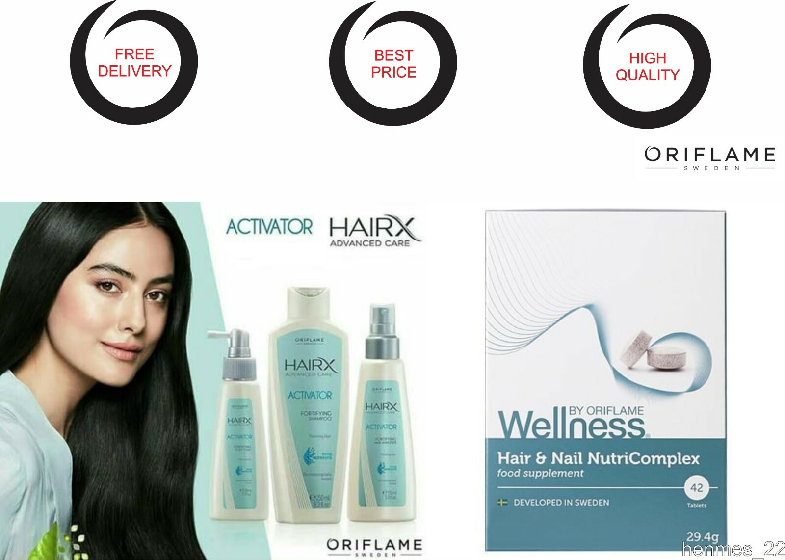 ORIFLAME Hairx Advanced Care Activator Fortifying Thinning Hair + Wellness Hair ORIFLAME Hairx Advanced Care Activator Fortifying Thinning Hair + Wellness Hair