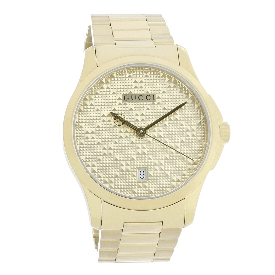 Gucci 126 G-Timeless Mens Gold Tone Stainless Steel Quartz Watch YA126461 Gucci 126 G-Timeless Mens Gold Tone Stainless Steel Quartz Watch YA126461