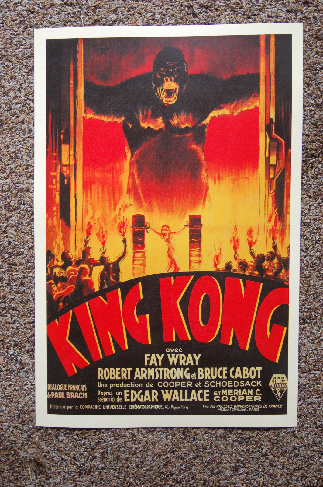 King Kong #4 Movie poster Lobby Fay Wray King Kong #4 Movie poster Lobby Fay Wray