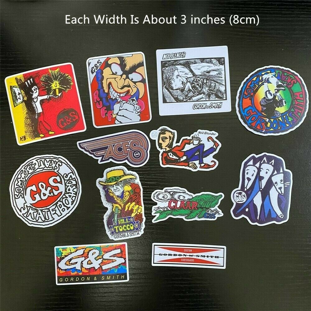 Gordon & Smith Skateboard Stickers Set Neil Blender Bill Tocco Decals Lot Of 12