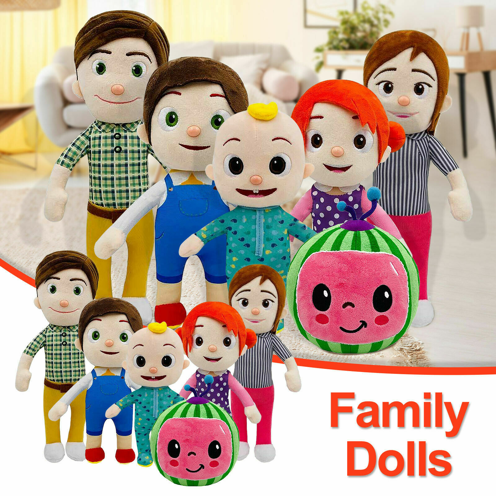 Cartoon Cocomelon JJ Family Boy Girl Plush Dolls Soft Stuffed Toy Kids Xmas Gift Cartoon Cocomelon JJ Family Boy Girl Plush Dolls Soft Stuffed Toy Kids Xmas Gift