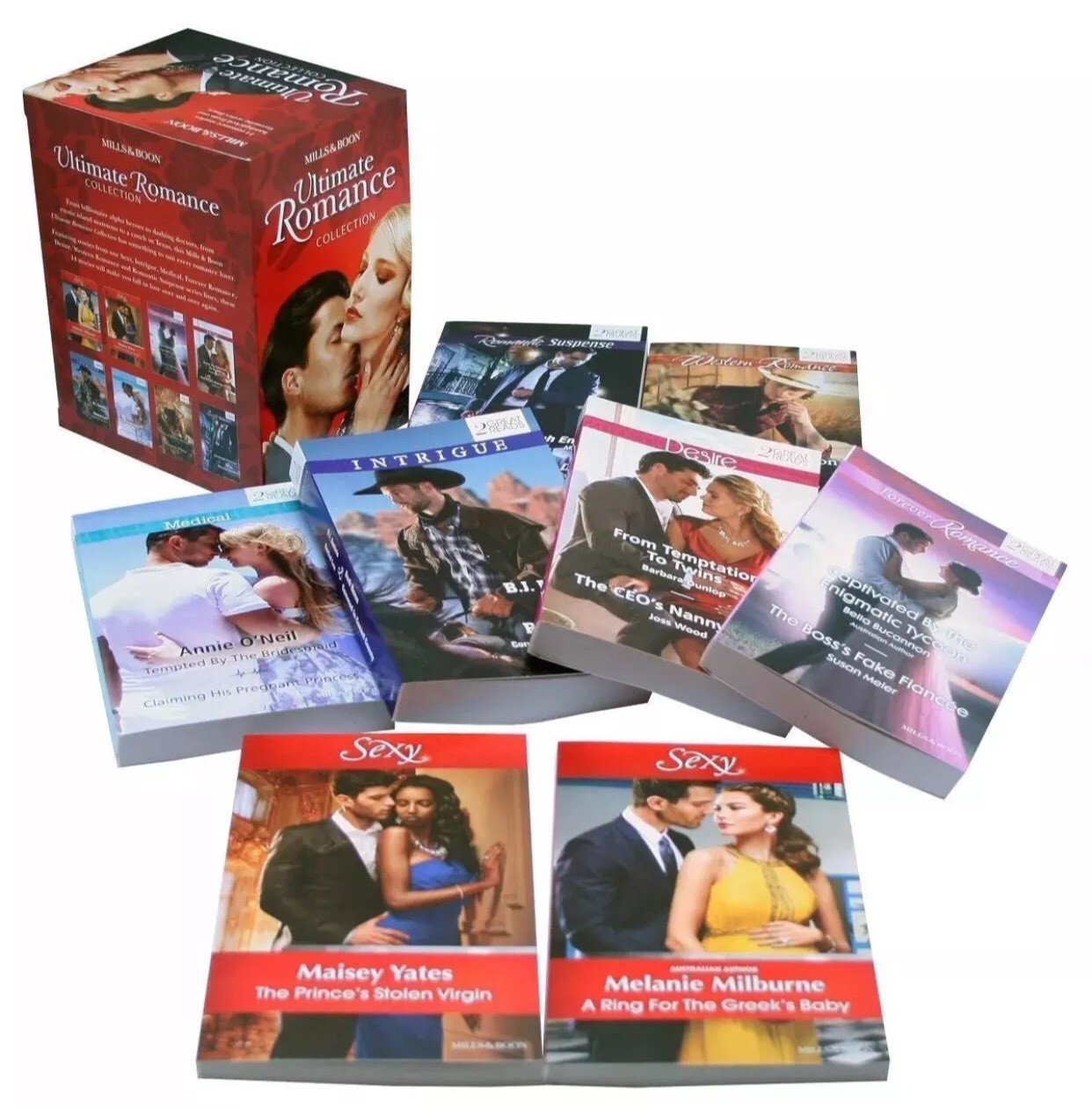 Mills & Boons Ultimate Romance Collection Novels 8 Books. Love Passion Romantic