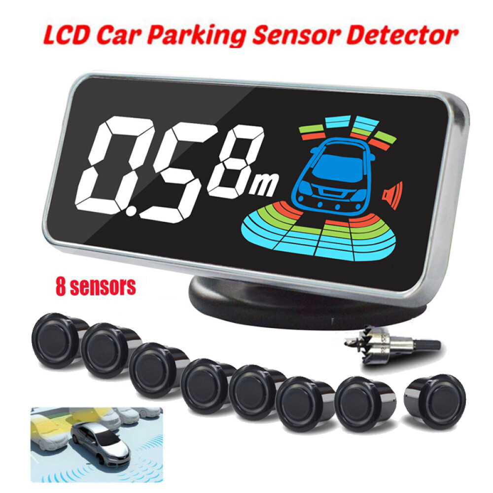 Parktronic Car 8 Parking Sensor Detector Electronics Reversing Radar Alarm Voice