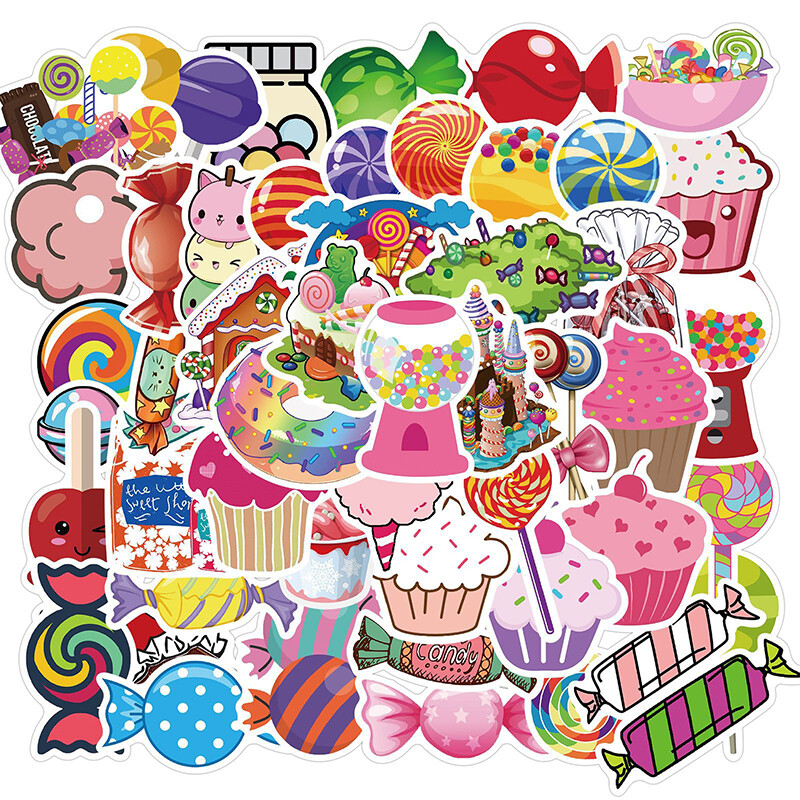 50pcs Sweet Candy Graffiti Stickers DIY Stationery Skateboard Phone Xmas De Vb 50pcs Sweet Candy Graffiti Stickers DIY Stationery Skateboard Phone Xmas De Vb