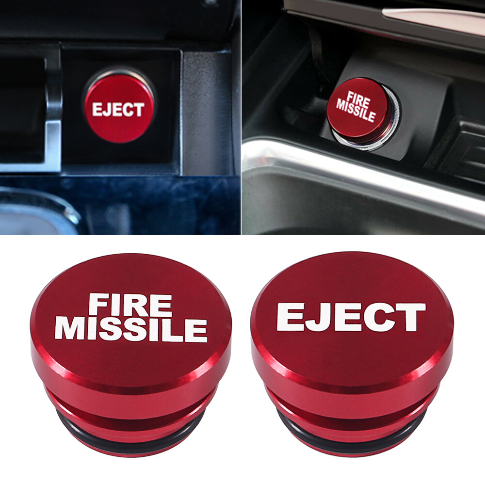 12V Fire Missile Eject Button Car Cigarette Lighter Cover Car Decor Accessories 12V Fire Missile Eject Button Car Cigarette Lighter Cover Car Decor Accessories
