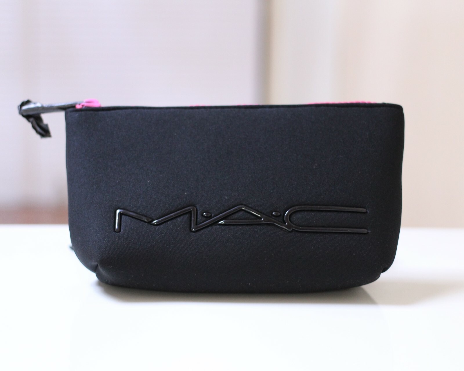 MAC Soft Foam Black/Pink Makeup Cosmetics Bag, Travel Toiletry Pouch, Brand New! MAC Soft Foam Black/Pink Makeup Cosmetics Bag, Travel Toiletry Pouch, Brand New!