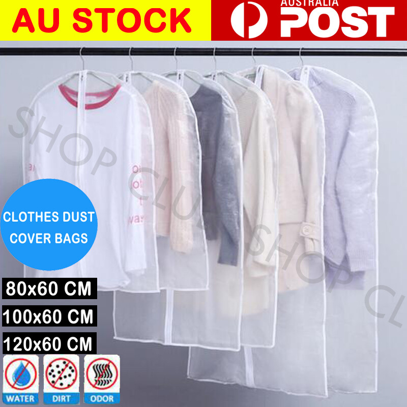 10x SUIT DRESS CLOTHING DUST COVER BAGS Jacket Wardrobe Storage Coat Protector 10x SUIT DRESS CLOTHING DUST COVER BAGS Jacket Wardrobe Storage Coat Protector