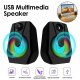 Computer PC Speakers 2.0 USB Powered Desktop Audio Dock Laptop USB Portable Mini Computer PC Speakers 2.0 USB Powered Desktop Audio Dock Laptop USB Portable Mini