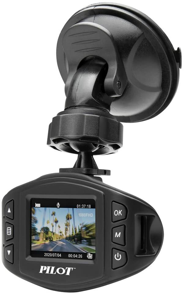 Pilot Electronics CL-3005 Black Dash Cam Camera with 8GB SD Card Pilot Electronics CL-3005 Black Dash Cam Camera with 8GB SD Card