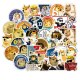 50Pcs/set Dogecoin Commemorative Coins Stickers For Suitcase Skateboard Laptop 50Pcs/set Dogecoin Commemorative Coins Stickers For Suitcase Skateboard Laptop