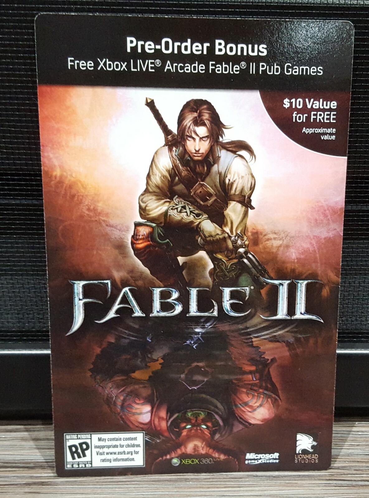 2008 Fable II Original Promo Pub Games DLC Code Voucher – Xbox 360 2008 Fable II Original Promo Pub Games DLC Code Voucher – Xbox 360