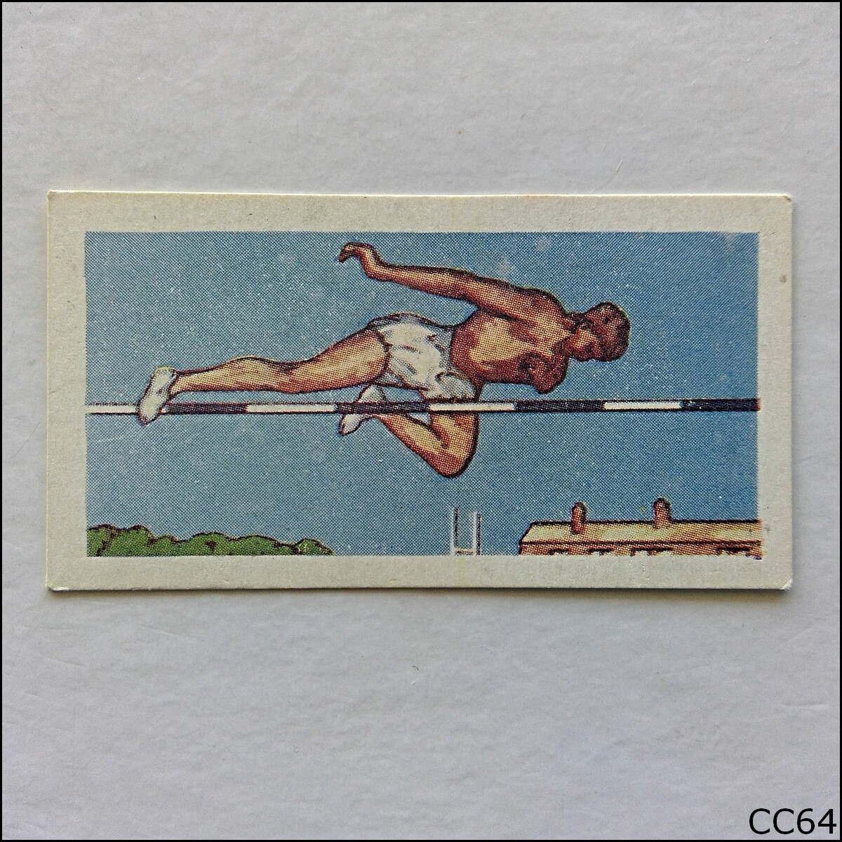 Sweetule Sports Quiz 1958 Cigarette Card #25 High Jumping (CC64) Sweetule Sports Quiz 1958 Cigarette Card #25 High Jumping (CC64)