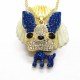 Hot Blue Bling Cute Puppy Dog Crystal Jewelry Fashion Pendant Women Necklace Hot Blue Bling Cute Puppy Dog Crystal Jewelry Fashion Pendant Women Necklace