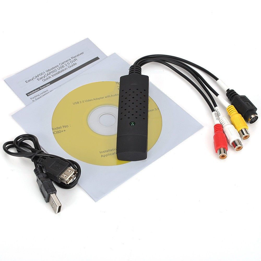 USB 2.0 TV STB VCR VCD DVD Camera Analog Video Audio Capture Card Grabber to PC USB 2.0 TV STB VCR VCD DVD Camera Analog Video Audio Capture Card Grabber to PC