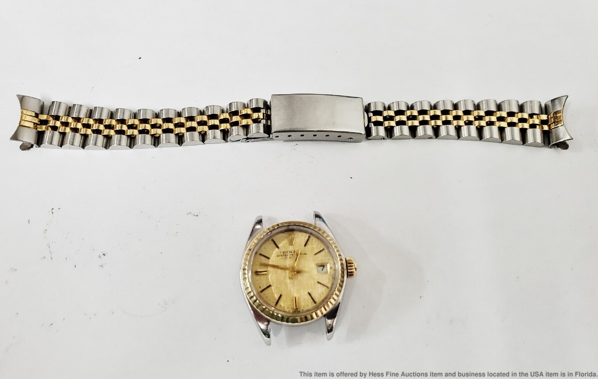 Rolex Ladies Date 6917 Two Tone 18k Yellow Gold And Stainless Steel Wrist Watch Rolex Ladies Date 6917 Two Tone 18k Yellow Gold And Stainless Steel Wrist Watch