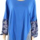 Style & Co. Women’s Top Blue Size 2X Paisley Striped Print Scoop-Neck #213 Style & Co. Women’s Top Blue Size 2X Paisley Striped Print Scoop-Neck #213