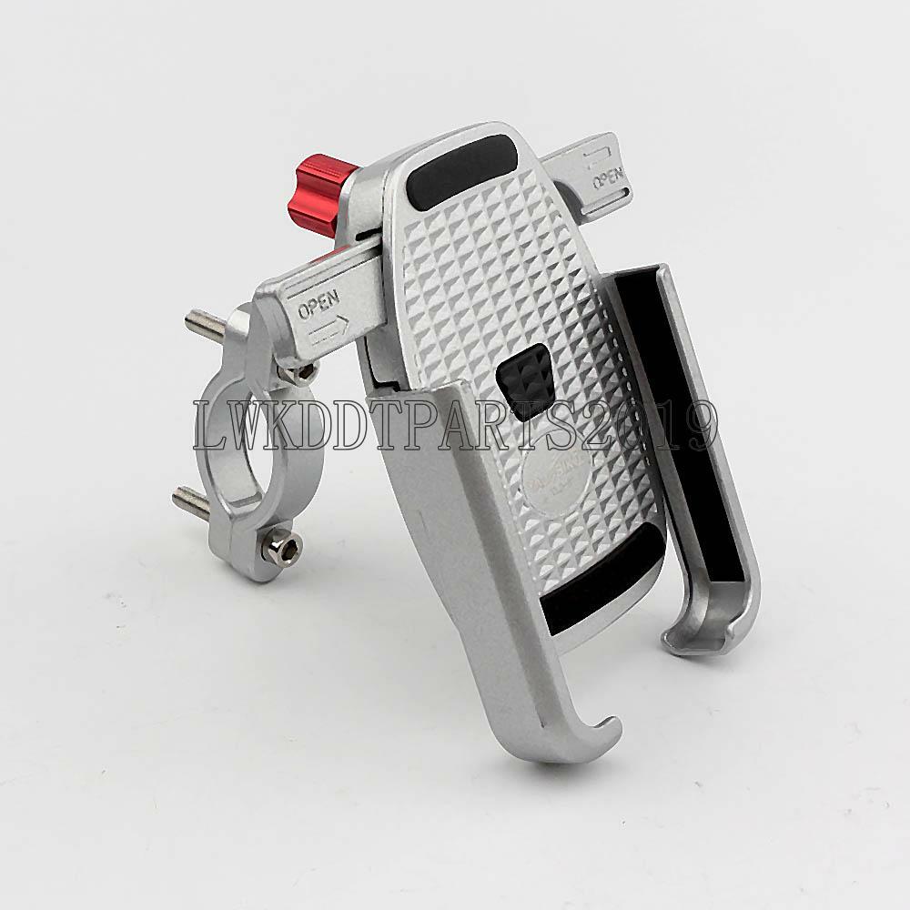 360° Silver Handlebar Motorcycle MTB ATV Cell Phone GPS Holder Mount Accessories 360° Silver Handlebar Motorcycle MTB ATV Cell Phone GPS Holder Mount Accessories