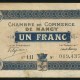 FRANCE – 1 Franc 1918 Notgeld Note Bon Voucher – Chambre de Commerce de Nancy FRANCE – 1 Franc 1918 Notgeld Note Bon Voucher – Chambre de Commerce de Nancy