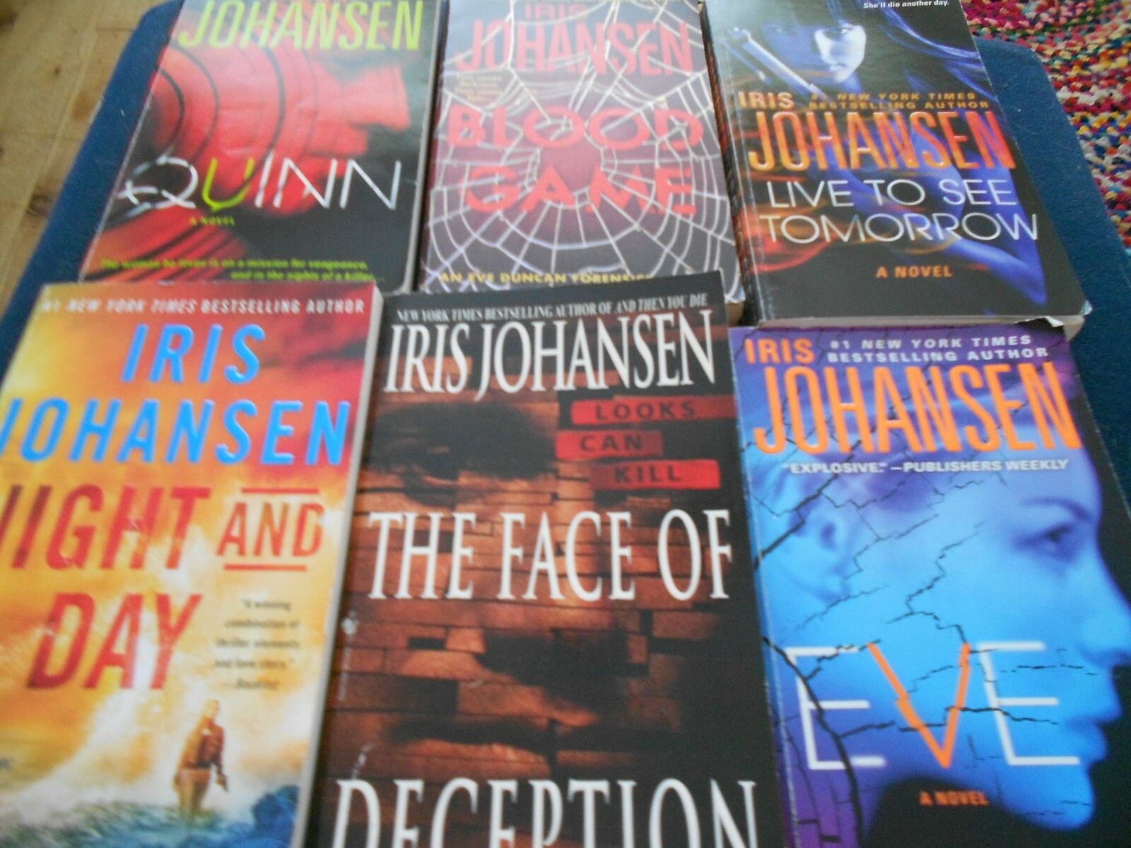 6 X BULK Iris Johansen x6 Assorted Historical/Romantic Suspense Romance Books 6 X BULK Iris Johansen x6 Assorted Historical/Romantic Suspense Romance Books