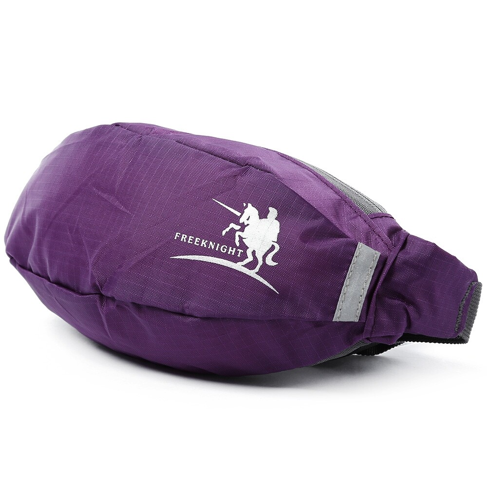Outdoor Sports Waist Bag Jogging Fanny Pack Running Zip Bum Belt Pouch Purple E