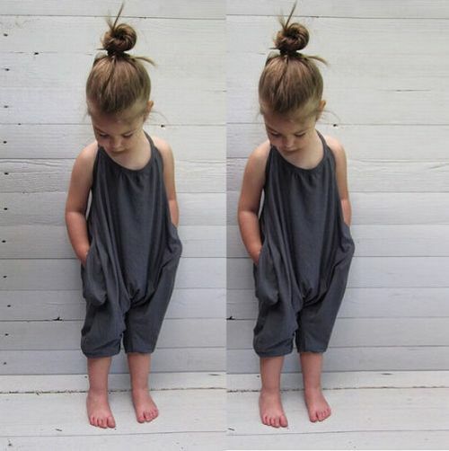 Toddler Kids Baby Strap Rompers Jumpsuit Fashion Cotton Trousers Summer Outfit