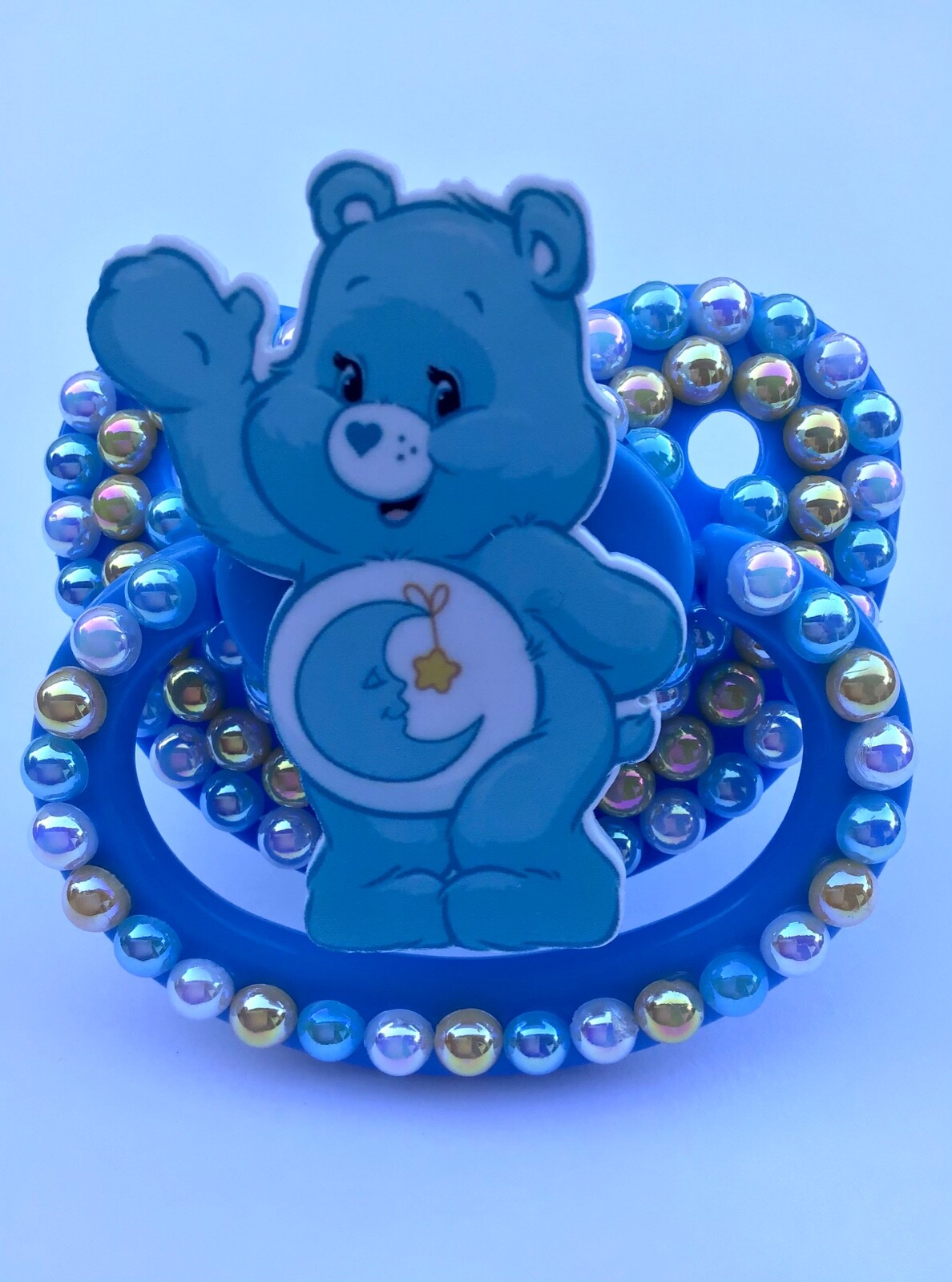 Care Bear Adult Deco Pacifier Soother Dummy With Organza Drawstring Bag Care Bear Adult Deco Pacifier Soother Dummy With Organza Drawstring Bag