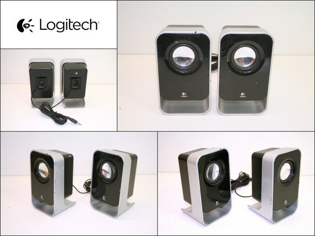 LOGITECH PC Computer Desktop Laptop Pair Left Right Speakers LOGITECH PC Computer Desktop Laptop Pair Left Right Speakers