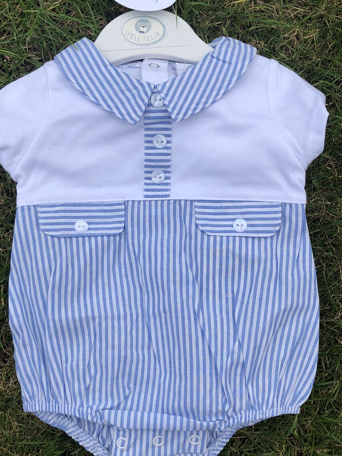 Baby Boys Spanish Style All in One Romper Jam Pants 0-3 3-6 Mths Royal Baby Baby Boys Spanish Style All in One Romper Jam Pants 0-3 3-6 Mths Royal Baby