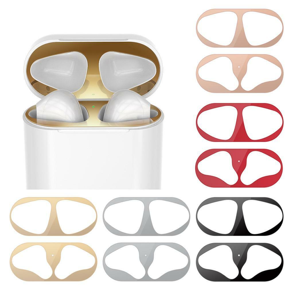 Metal Dust Guard Protective Sticker Film Cover For Airpods Accessories F5B6 Metal Dust Guard Protective Sticker Film Cover For Airpods Accessories F5B6