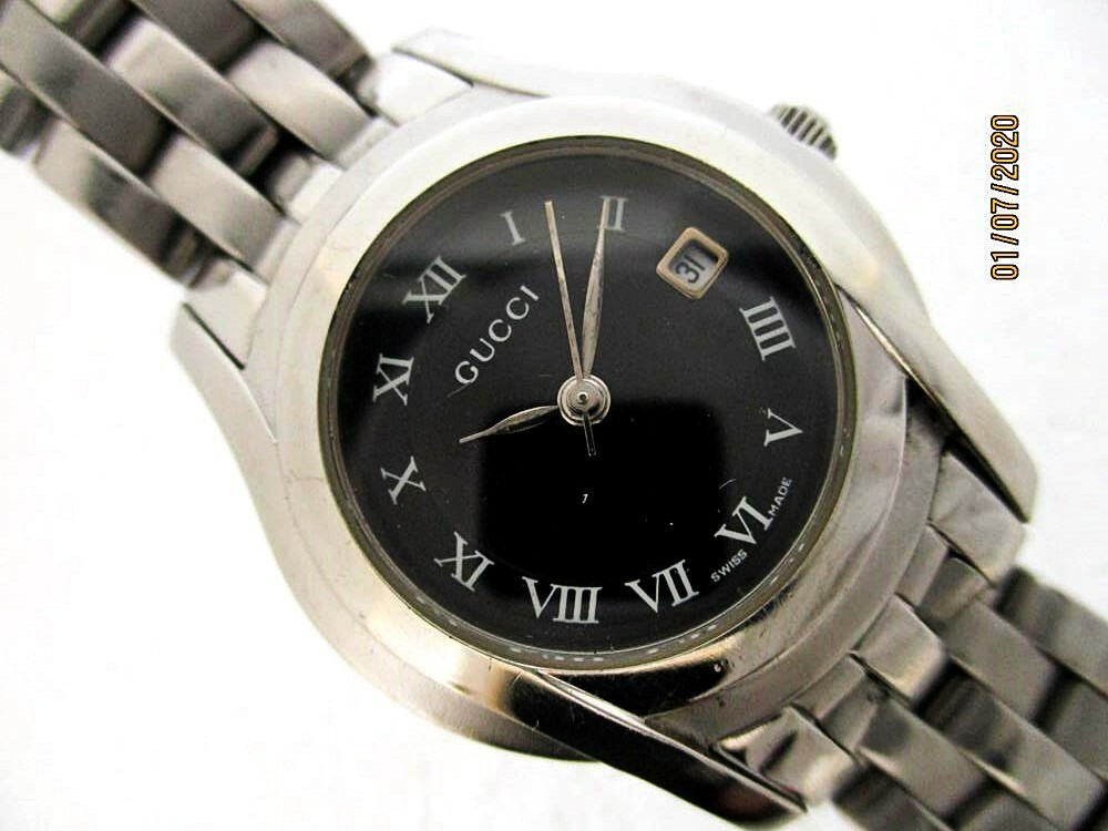CHIC GUCCI LADYS ROMAN DIAL SS 5500 L QUARTZ DRESS EU SHIP SERVICED WATCH CHIC GUCCI LADYS ROMAN DIAL SS 5500 L QUARTZ DRESS EU SHIP SERVICED WATCH