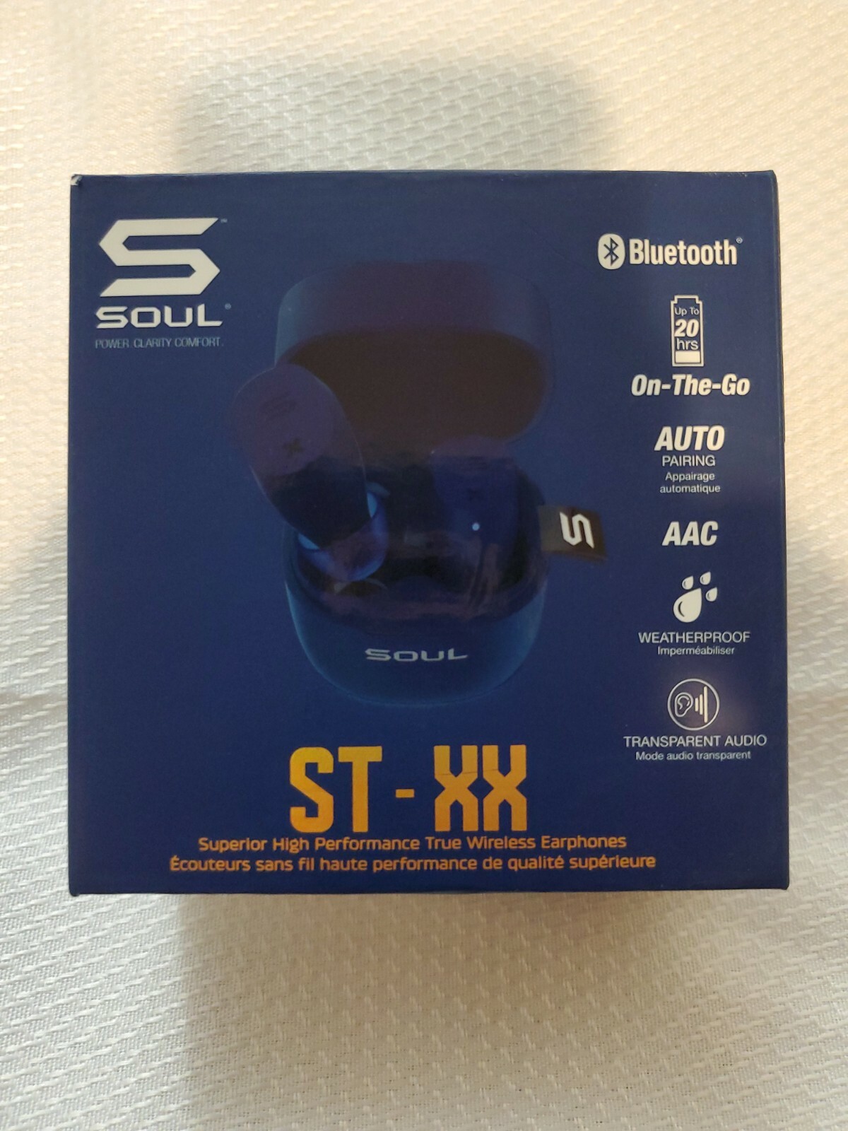 Soul Electronics ST-XX Superior High Performance True Wireless Earphone, Blue E5 Soul Electronics ST-XX Superior High Performance True Wireless Earphone, Blue E5