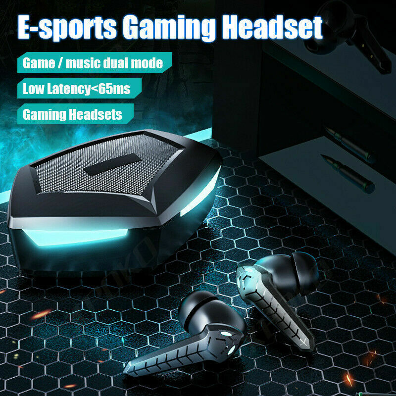 Waterproof Bluetooth 5.0 Wireless Earbuds Stereo Bass Headphones Headsets Mic Waterproof Bluetooth 5.0 Wireless Earbuds Stereo Bass Headphones Headsets Mic