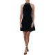 Aqua Womens Navy Velvet Ruffled Hem Party Mini Dress M 2769 Aqua Womens Navy Velvet Ruffled Hem Party Mini Dress M 2769