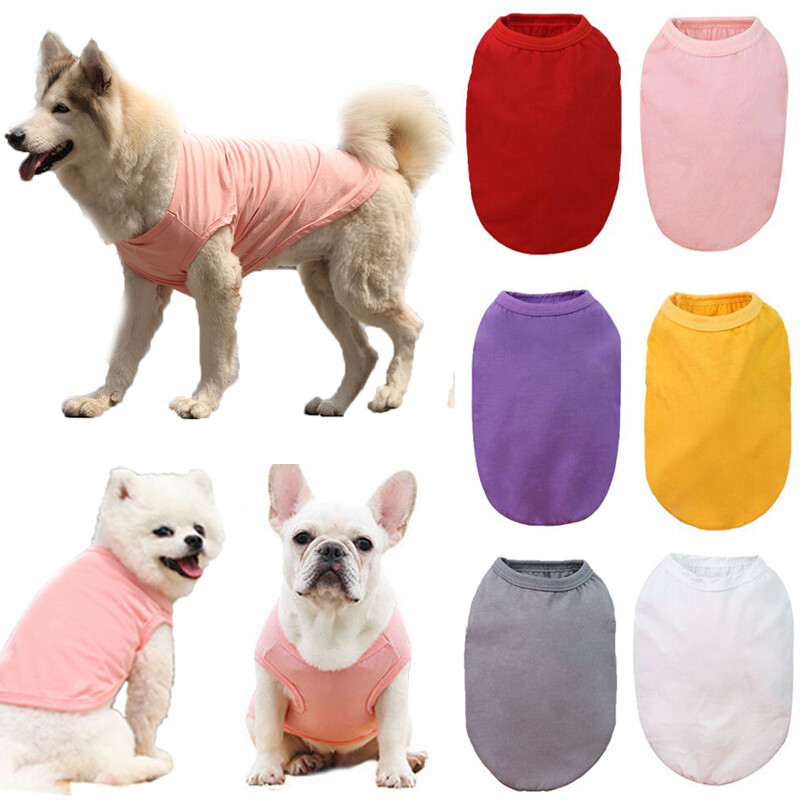 Solid Color Small Big Dog Puppy Cat Vest Pet Clothes Supplies Costume Apparel Solid Color Small Big Dog Puppy Cat Vest Pet Clothes Supplies Costume Apparel