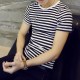 Crew T-shirt Fashion Summer Sleeve Men’s Fit Comfy Tee Striped Tops Slim Short Crew T-shirt Fashion Summer Sleeve Men’s Fit Comfy Tee Striped Tops Slim Short