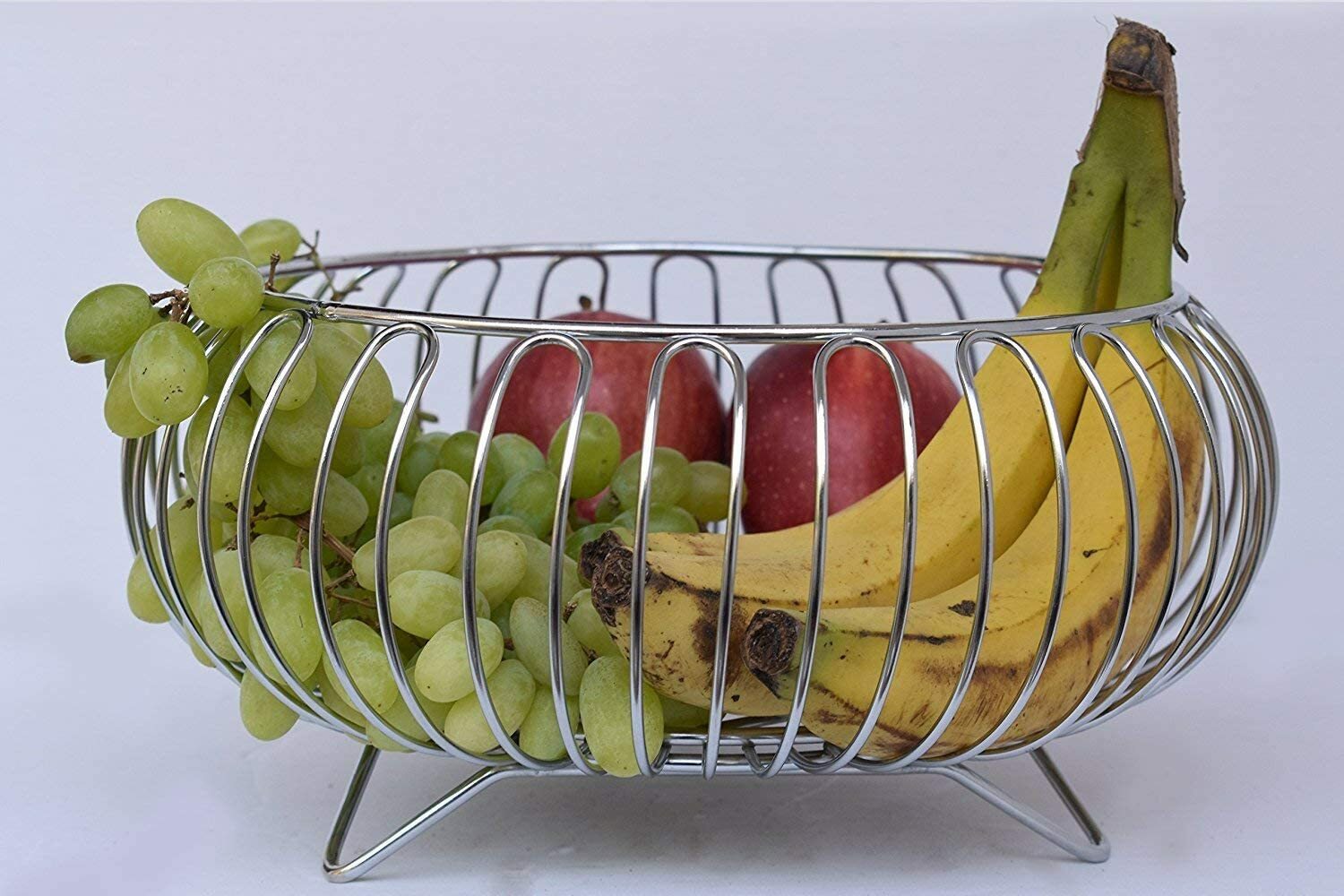 Stainless Steel 1Pc Vegetable & Fruit Bowl Basket For Kitchen Dining Table Bowl Stainless Steel 1Pc Vegetable & Fruit Bowl Basket For Kitchen Dining Table Bowl