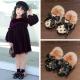 Kids Girls Fashion Bowknot Fur Furry Slip On Loafers Princess Sweet Dress Shoes Kids Girls Fashion Bowknot Fur Furry Slip On Loafers Princess Sweet Dress Shoes