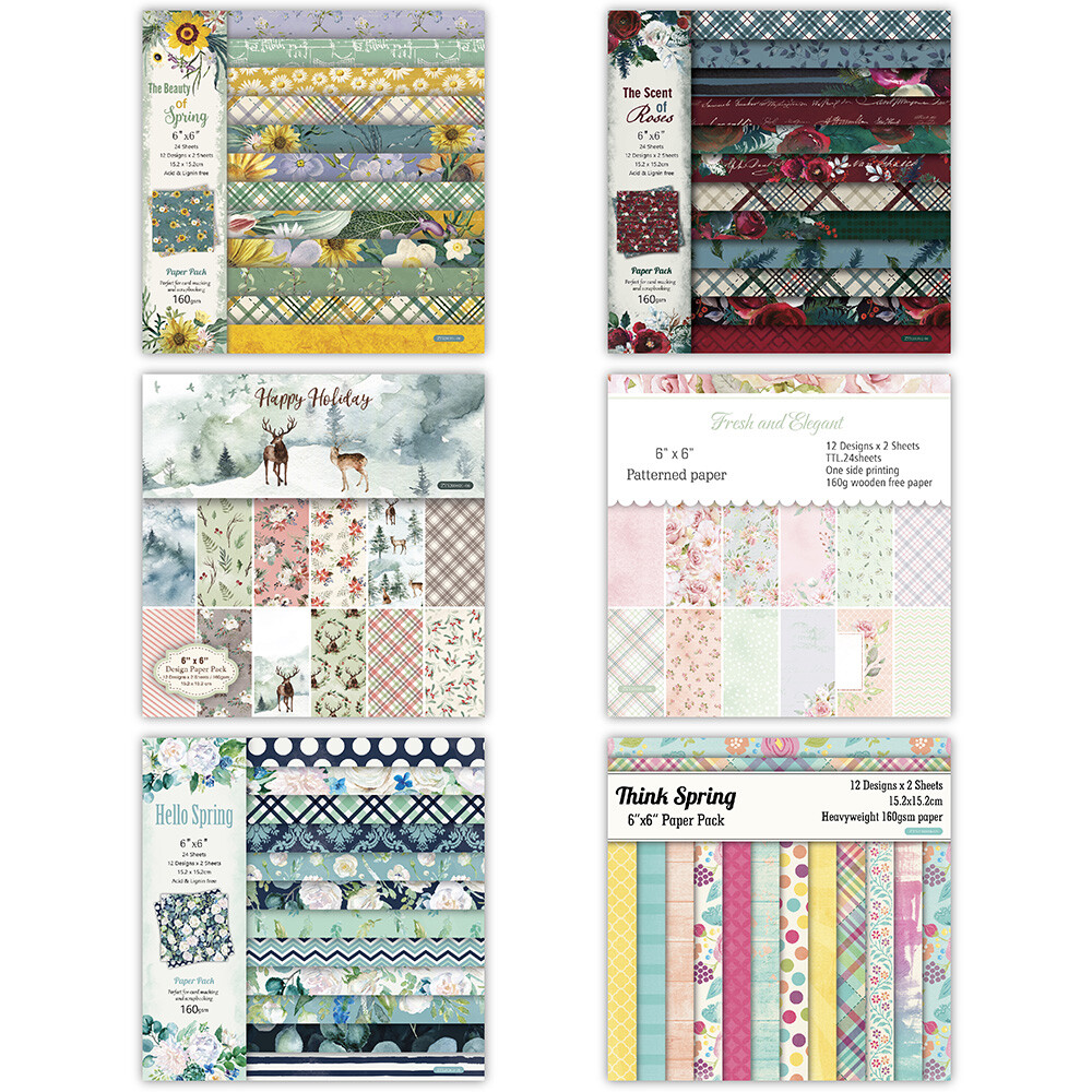 12PC Flower Paper Pad Scrapbooking Happy Planner Card Making Journal Album DIY 12PC Flower Paper Pad Scrapbooking Happy Planner Card Making Journal Album DIY